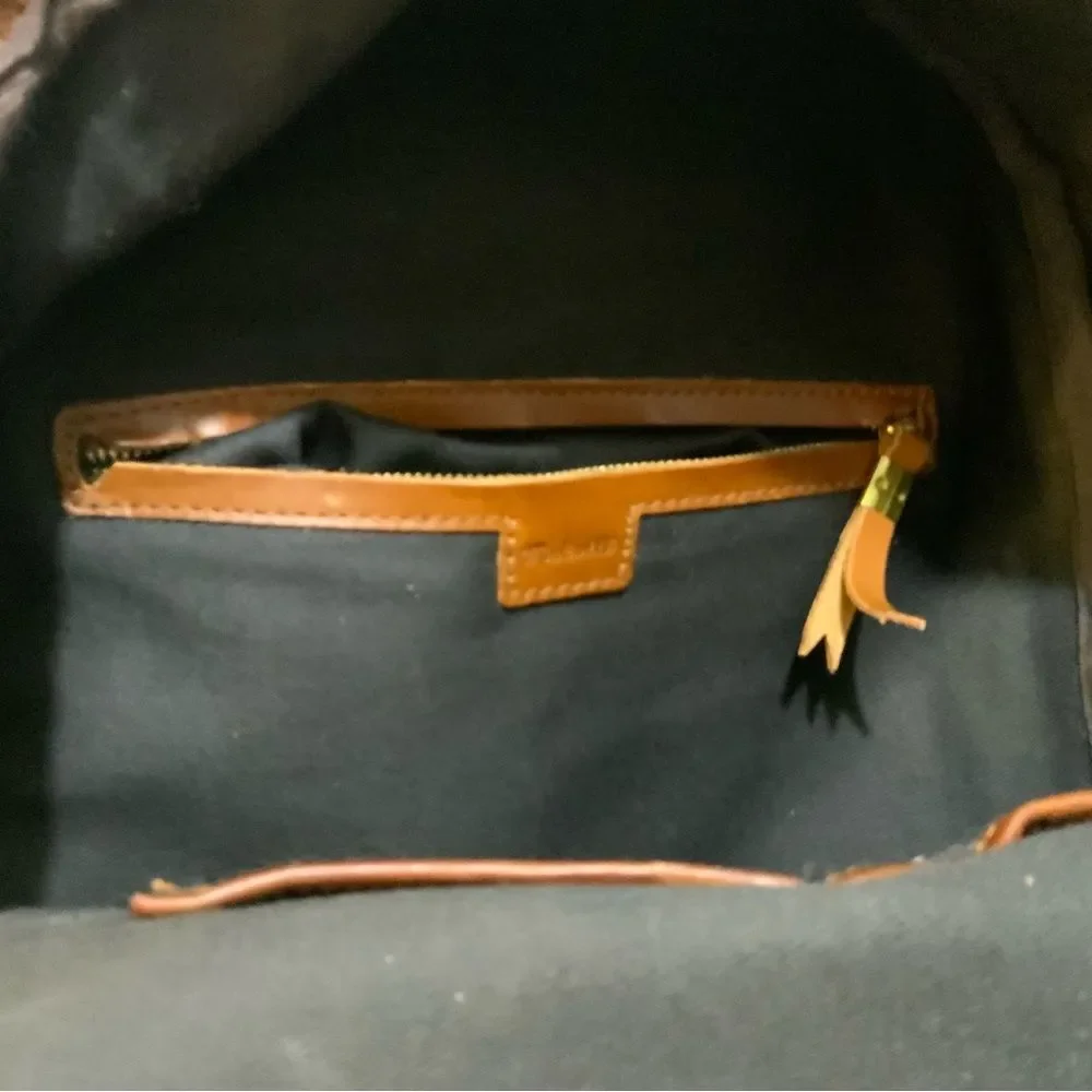 Madewell Large Lorimer Leather Backpack in English Saddle